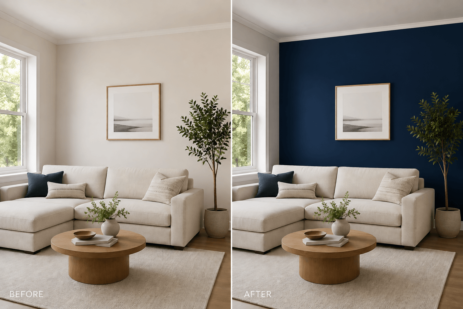 Classic Navy Side-by-Side Comparison